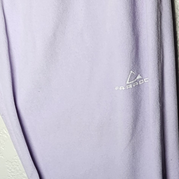 PARADOX 1/4 ZIP LONG SLEEVE PURPLE FLEECE PULLOVER AND PANTS BOTTOM WOMENS LARGE - Picture 6 of 7